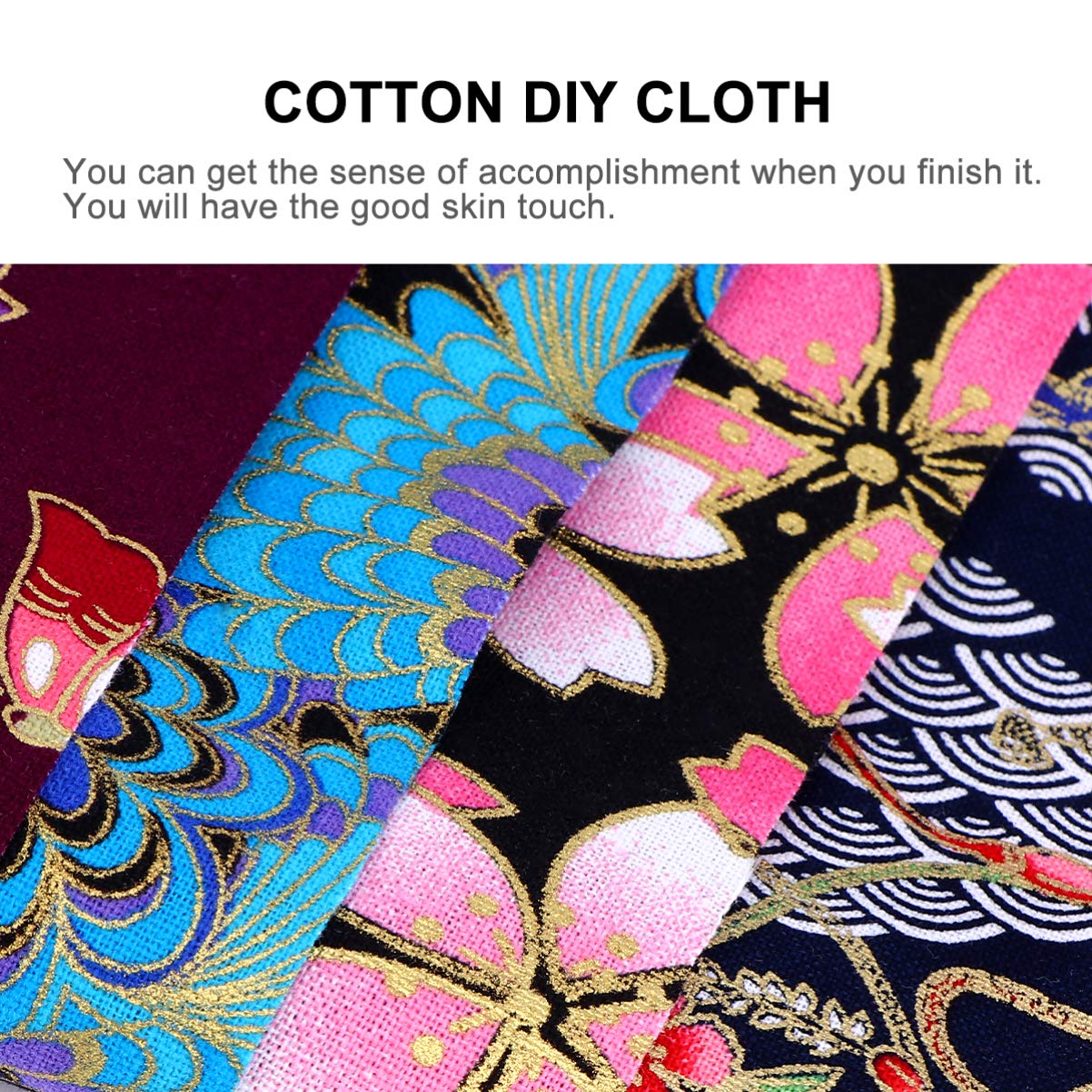 ARTIBETTER 10pcs Japanese Printed Fabric Cloth Kimono Cotton